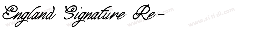 England Signature Re字体转换